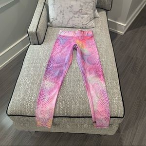 TEREZ pink python leggings